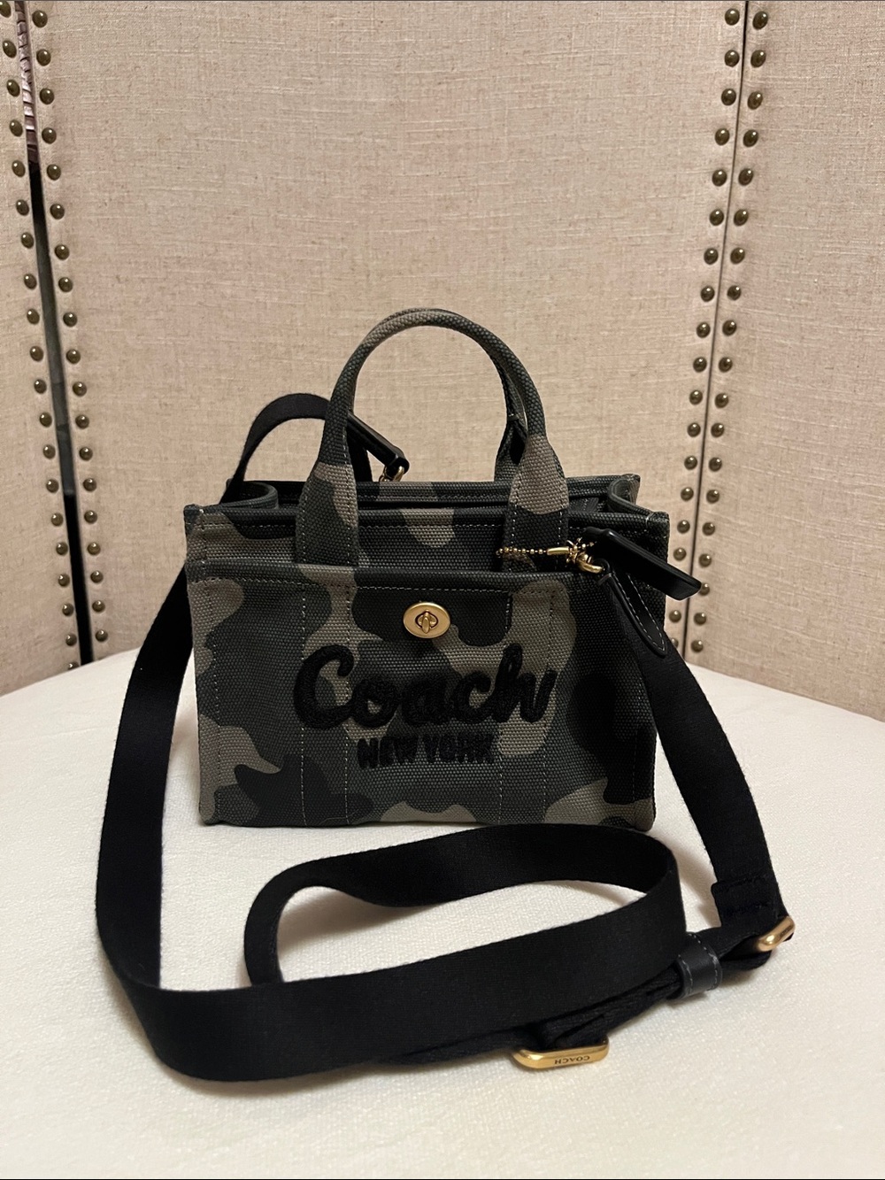 Coach camo cargo tote 20